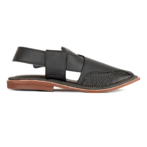 BLACK MEN PESHAWARI CHAPPAL