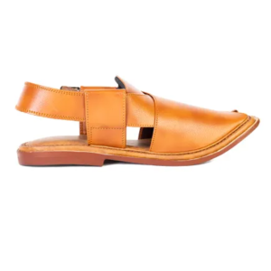 RUST TRENDY LEATHER SOLE PESHAWARI CHAPPAL |